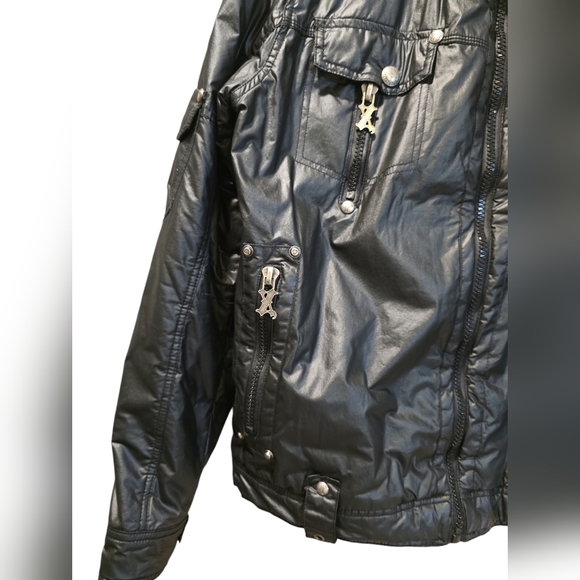 X-RAY BOMBER JACKET BLACK SIZE L - Picture 3 of 13